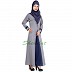 Fascinating formal Islamic dress with V neck